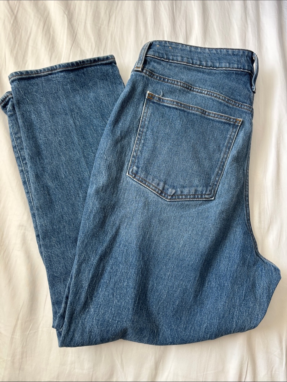 Madewell Women's Straight-Leg Jeans in Blue Denim